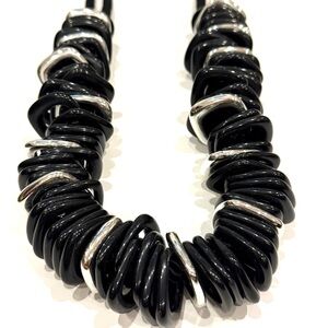 Chic Black and Silver Necklace